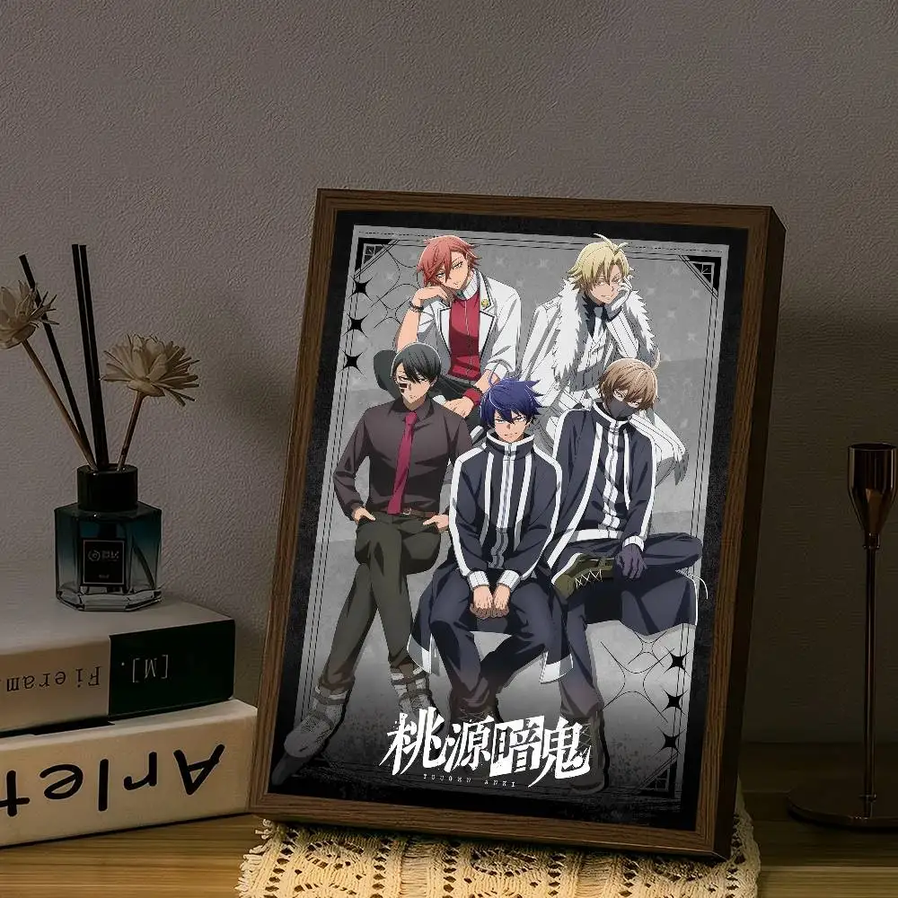 5 Chracters Anime Tougen Anki Wall Art