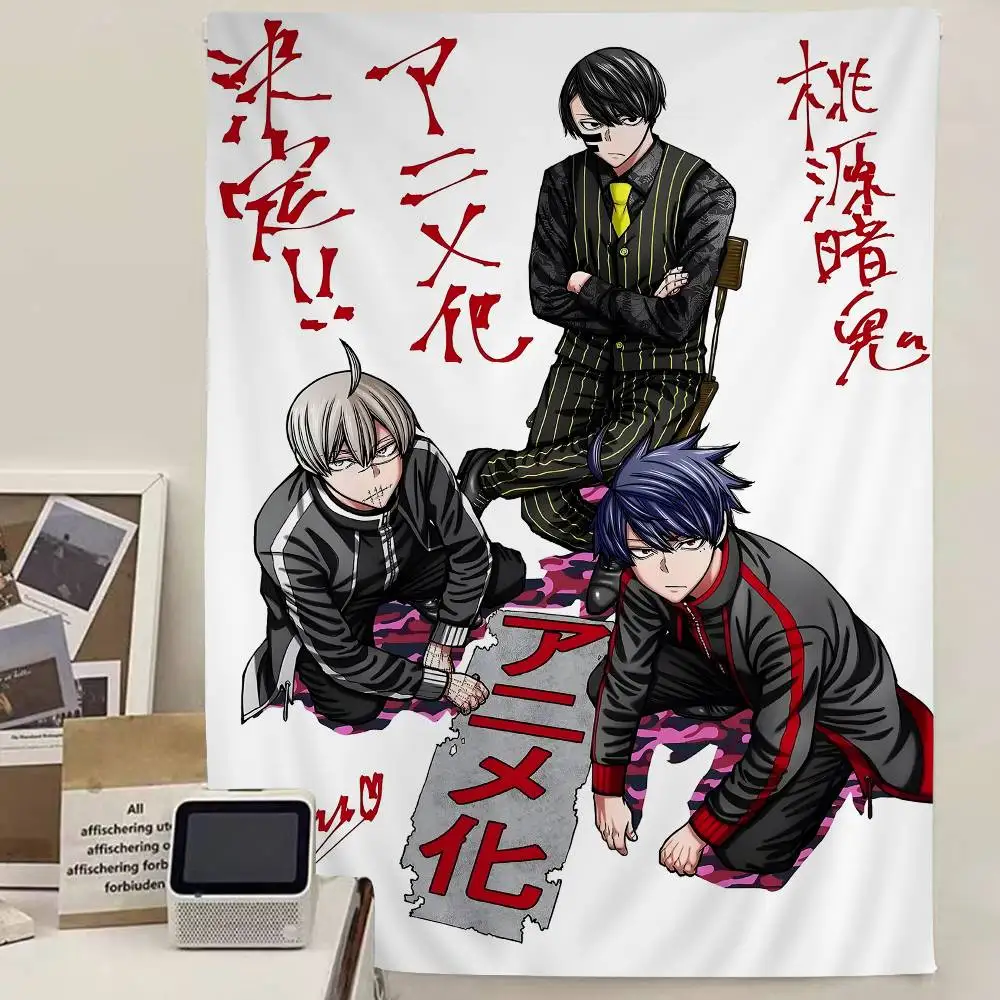 Shiki, Jin, Naito Mudano Tougen Anki Printed Large Wall Tapestry