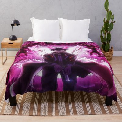 Pink Power Shiki Ichinose Tougen Anki Throw Blanket