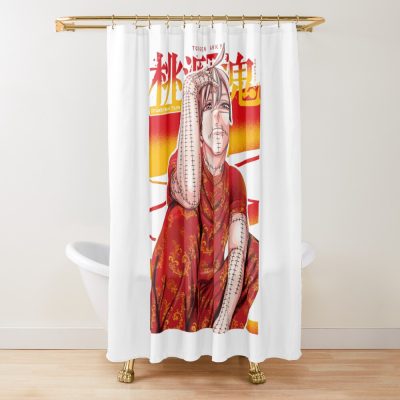 Jin Kougasaki  Cool Pose Action Anime Shower Curtain