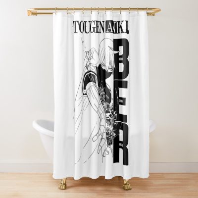 Silhouette Fight Pose Anime Shower Curtain