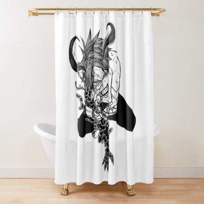 Black Design Shiki Ichinose Tougen Anki Shower Curtain
