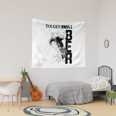 Silhouette Fight Pose Anime Tapestry