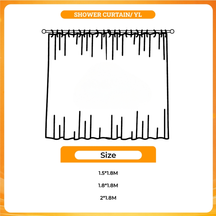 3D shower curtain - Tougen Anki Store